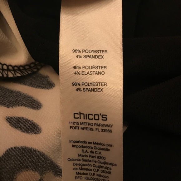 Chico's Animal Print Tunic Size 0 - Picture 3 of 3